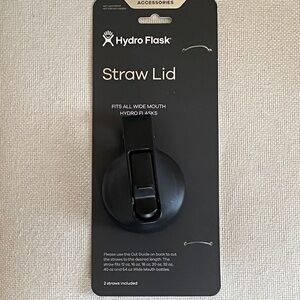 Hydro Flask Black Straw Lid - Wide Mouth Replacement